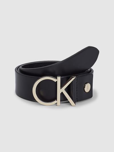 Calvin Klein Táskák & Kiegészítők HU647220 | Calvin Klein Bőr Logo Női Öv Fekete / Világos Arany